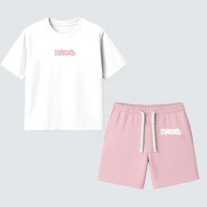 Conjunto de Camiseta y Pantalones Cortos de Verano para Hombre, Personalizado 2026, Tejido 100% Algodón, Secado Rápido, 2 Piezas, Impresión Serigráfica 2026 - Product Image 1