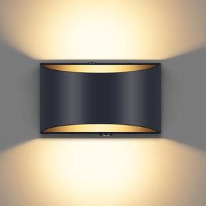 โคมไฟติดผนัง LED สีดำอะลูมิเนียมทันสมัย 50W ใช้แบตเตอรี่ ควบคุมด้วยรีโมท สำหรับใช้ภายในอาคาร ไม่ต้องเดินสายไฟ - ผลิตภัณฑ์ใหม่ - Product Image 1