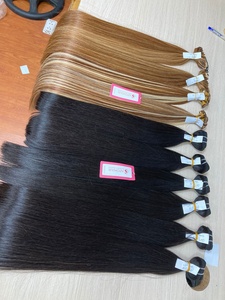 ผมเรมี่เวียดนามวาดคู่ผสมสีธรรมชาติผมหยิกตรงผมต่อแบบหยิก - Product Image 4