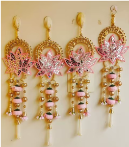 Bohemian Rattan Wall Hanging With Colorful Tassels And Bells Indoor Decor Living Room Art - Product Image 4
