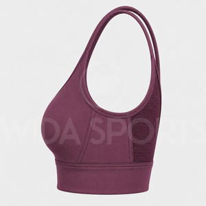 Sujetador Deportivo Premium Ligero para Mujer, de Alta Sujeción, con Tirantes Cruzados, Logotipo Frontal, de Secado Rápido, Ropa Deportiva, Proveedor Mayorista - Product Image 3