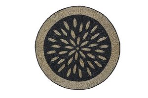 Camino de Mesa Clásico Bordado con Flores, Negro y Beige, Lavable, Decoración para el Hogar - Product Image 2