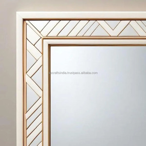 Suministro al por mayor de espejo con incrustaciones de hueso grande para espacios de vida Boutique o dormitorio y sala de estar disponible a precio de fábrica - Product Image 2