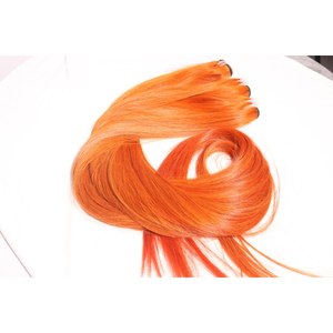 ผมตรงสีส้มทองแดงแบบมัดเป็นช่อ เกรดเวอร์จิ้นเวียดนาม ย้อมสีแล้ว ขายส่ง - Product Image 3