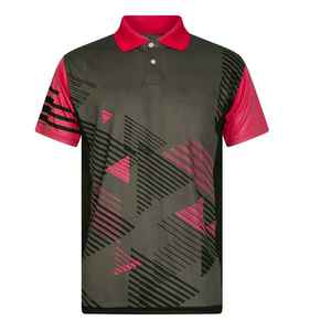 Camiseta de Tenis de Manga Corta con Estampado Digital, Camisetas de Bádminton Personalizadas para Adultos, Polo de Golf de Secado Rápido y Transpirable - Product Image 2