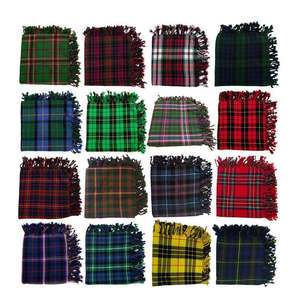 Tela de franela escocesa tartán de 1.5 y 3 yardas, diseño Piper Fly, para bufandas y chales, 58/60 pulgadas de ancho, tejido para hombre, textil para el hogar. - Product Image 1