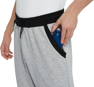Pantalones Deportivos de Algodón para Hombre, de Secado Rápido, Antiarrugas, Antibolitas, Transpirables, Ecológicos, con Bolsillos Elásticos y Diseño Casual - Product Image 5