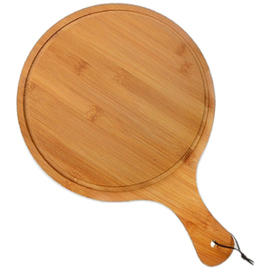 Tabla Redonda de Madera de Acacia Hecha a Mano para Pizza, Bandeja para Servir y Cortar, Decoración para Mesa de Comedor y Cocina Gourmet - Product Image 4