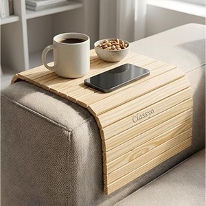 Plateau de service ovale en bois dur mélangé, vente en gros |   Plateau en bois naturel Moradabad - Product Image 4