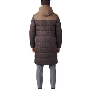 Latest <b>Long</b> <b>Waterproof</b> Hooded Bench <b>Coat</b> Men's <b>Winter</b> Jacket Lightweight Fabric Casual Daily Wear - Product Image 2