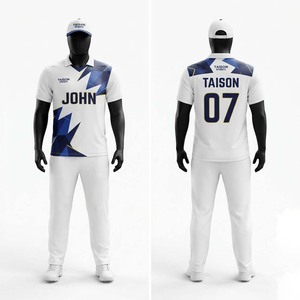 Uniforme de Cricket para Hombre, 140 GSM, Malla de Poliéster de Secado Rápido, Color Naranja y Negro Sólido, Impresión Digital Personalizada con Logotipo del Equipo, Elite, para Todas las Temporadas - Product Image 1