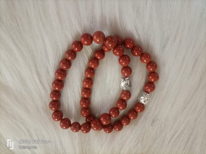 Pulsera de Jaspe Rojo Natural de 8mm con Dije de Buda, Pulsera de Piedras Preciosas, Joyería para Meditación y Yoga, Regalo - Product Image 4