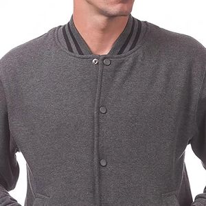Chaqueta Varsity de Satén de Alta Calidad para Hombre, Chaqueta de Lana y Satén a la Moda con Decoraciones de Botones, Todas las Tallas, Invierno - Product Image 5
