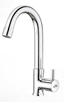 Robinet de lavabo haut à col long de 12 pouces en alliage de zinc durable, à montage sur plan, pour évier de cuisine et de salle de bain modernes