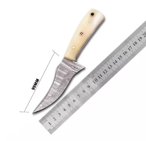 Couteau de chasse droit à pointe tombante en acier Damas de haute qualité PRESTIGE, qualité industrielle, personnalisation OEM/ODM prise en charge - Product Image 4