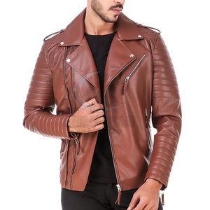 Chaqueta de cuero para hombre a bajo precio, talla grande, informal, de cuero genuino, a la moda, para invierno, hecha en Pakistán. - Product Image 3