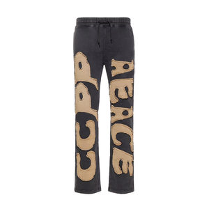 Pantalones Deportivos Rectos para Hombre, Estilo Moderno, con Bordado Desgastado, Venta al Por Mayor |   Pantalones Casuales Ligeros Anti-Pilling 100% Poliéster | - Product Image 6