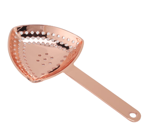 Exquisito colador de acero inoxidable plateado con un elegante diseño de escudo real recortado. Disponible a precio de mayorista. - Product Image 6