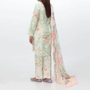 Digital Printed Cambric Mujer Blazers 3-PC Suit PS4363 - Product Image 1