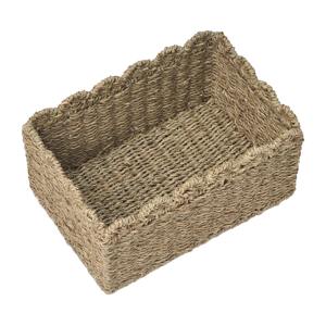 Cesta de mimbre con borde ondulado, cesta de almacenamiento hecha a mano, venta al por mayor, ecológica, hecha en Vietnam - Product Image 1