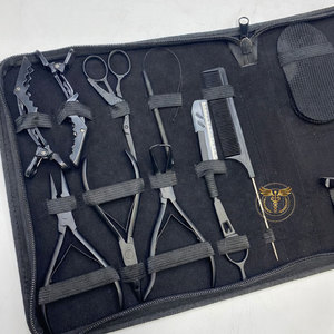 Black Matte Stainless Steel Anti Rust Hair <b>Extension</b> Plier – Micro Ring <b>Bead</b> Crimping Tool for Salon Professional Use - Product Image 3