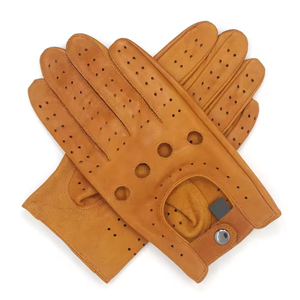 Gants d'hiver en cuir personnalisés pour hommes OEM, en peau de chèvre avec doublure en peau de mouton, nouvelle mode, pour la conduite automobile, vente en gros, gants personnalisables - Product Image 5