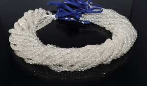 Cuentas de Cuarzo Cristal Blanco Natural AAA, Facetadas en Forma de Rondelle, 4-4.5MM, Cuentas de Piedras Preciosas de Cristal, 13 Pulgadas, Cuentas de Cristal Rondelle al por Mayor - Product Image 6