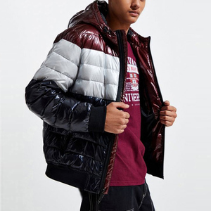 Men's High Quality Winter Puffer Jacket Comfortable Stand Bulk Quantity Thin Bubble Design Coated Casual Wear Long <b>Clothing</b> - Product Image 1