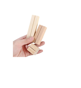 Moderno Porta Tarjetas de Visita Cuadrado de Madera, Porta Tarjetas de Presentación, Decoración Elegante para Mesa, Modelo U F INTERNATIONAL WCH-5, Precio Increíble - Product Image 1