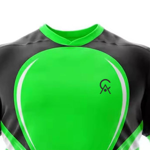 Uniforme de rugby respirant à séchage rapide de haute qualité, 100% polyester, couleurs et tailles personnalisables, service OEM pour la vente en ligne - Product Image 4