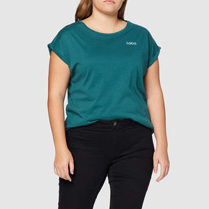 Camiseta Oversize Vintage para Mujer, Estilo Urbano, con Logotipo Estampado en Relieve, Personalizada, 300GSM, 100% Algodón, Corte Cuadrado - Product Image 2