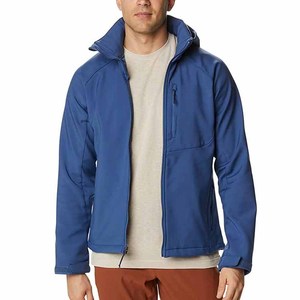 Chaqueta de invierno nueva, chaqueta softshell de diseño personalizado, ropa de trabajo de invierno para hombre, chaqueta softshell con cremallera, a prueba de viento e impermeable, con forro polar. - Product Image 2