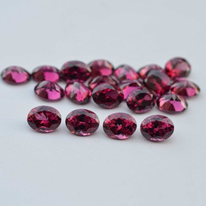 พลอยแกรนเนตอัมบาลไลท์สีชมพูธรรมชาติขนาด 9x11 มม. รูปทรงวงรีเจียระไน พร้อมใบรับรอง สำหรับทำเครื่องประดับเงินและทอง จัดส่งรวดเร็ว - Product Image 2