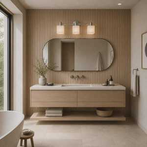 Modern Marble <b>Wall</b> <b>Sconce</b> Square Minimalist Design Brass Finish Indoor Bathroom Decor <b>Lighting</b> Fixture - Product Image 5