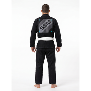 OEM Custom Techwear BJJ Gi 350GSM Pearl Weave Cotton Jiu Jitsu <b>Kimono</b> Ripstop Pants Blackout Competition BJJ Solid - Product Image 2