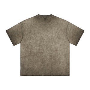Camiseta Extra Grande Personalizada para Hombre, 100% Algodón, Hombros Caídos, con Gráfico de Mariposa e Impresión Digital Personalizada, Talla Grande - Product Image 6