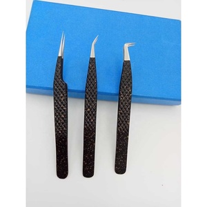 Professional Stainless Steel Anti-Magnetic Smooth Tip 10mm Eyelash Tweezers OEM ODM Supplier Lash <b>Extension</b> Application Classic - Product Image 1