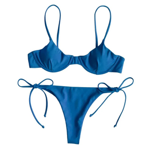 Ensemble bikini taille haute pour femme, maillot de bain deux pièces avec contrôle du ventre et bretelles réglables pour la plage, la piscine et les vacances d'été - Product Image 5
