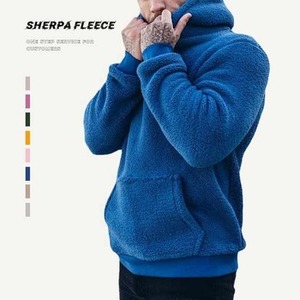 Nouveauté très demandée : Sweats à capuche Sherpa pour hommes de qualité supérieure, respirants, à séchage rapide, grandes tailles, en polaire Sherpa. - Product Image 1