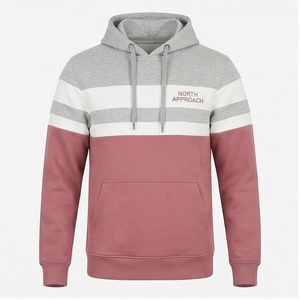 Sudadera con Capucha para Hombre North Approach, Diseño Color Block, Corte Regular, Algodón y Poliéster, Felpa Francesa, Informal, Otoñal, con Cierre Frontal - Product Image 1