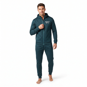 Men's <b>Running</b> Tracksuit Set Nylon Polyester Hooded <b>Jacket</b> Jogger Pants Custom <b>Reflective</b> Logo Sportswear - Product Image 4