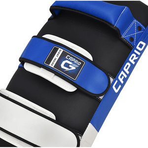 Caprio Custom Blue White Black PU Leather Muay Thai Kick Thai Boxing Pads Durable Protective MMA Martial Arts Training Equipment - Product Image 2