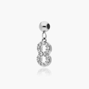 Colgante de Oro Blanco de 14K con Diamante Cultivado en Laboratorio Certificado por IGI, Chapado en Rodio, Accesorio de Joyería de Lujo para Mujer, Regalo para Fiestas - Product Image 3