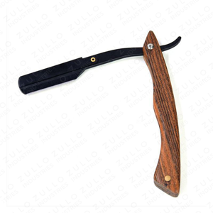 Premium Stainless Steel Disposable Cut Throat Razor Custom Color Pattern <b>Barber</b> Shaving Razor OEM Private Label - Product Image 3