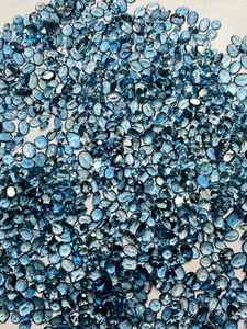 พลอยโทแพซสีน้ำเงินลอนดอนธรรมชาติแบบคละขนาด 6x8 มม. ถึง 12x16 มม. สำหรับทำเครื่องประดับ - Product Image 6