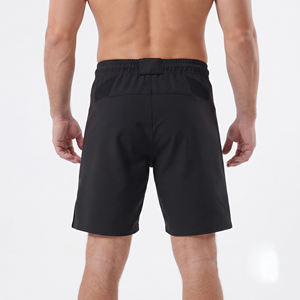 Men's Black Sport Shorts with Number 10 Print Elastic Waist Quick Dry Anti-bacterial <b>Canvas</b> Pockets Mid Length - Product Image 4