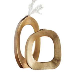 Jarrón de Flores Cilíndrico de Metal con Acabado Dorado para Decoración de Mesa en Hogar y Bodas, Jarrón Floral de Metal Hecho a Mano - Product Image 3