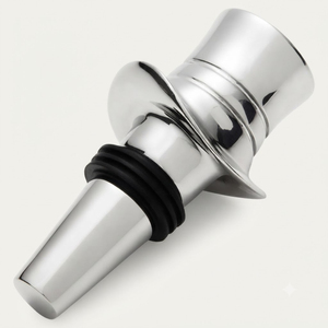 Tapón de botella de vino de acero inoxidable, sellador cónico de aleación de zinc reutilizable para vino tinto, champán, cerveza, accesorio de bar, regalo para el hogar - Product Image 2