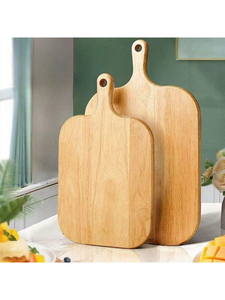 Planche à découper en bois d'acacia avec poignée, planche à découper en bois massif pour la cuisine, qualité alimentaire, respectueuse de l'environnement, fournisseur OEM - Product Image 5