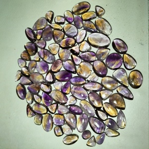 Wholesale Natural Loose Quartz Gemstone Cabochons Oval Cut Color Play Healing Jewelry 20-45mm 8-12g - Product Image 3
